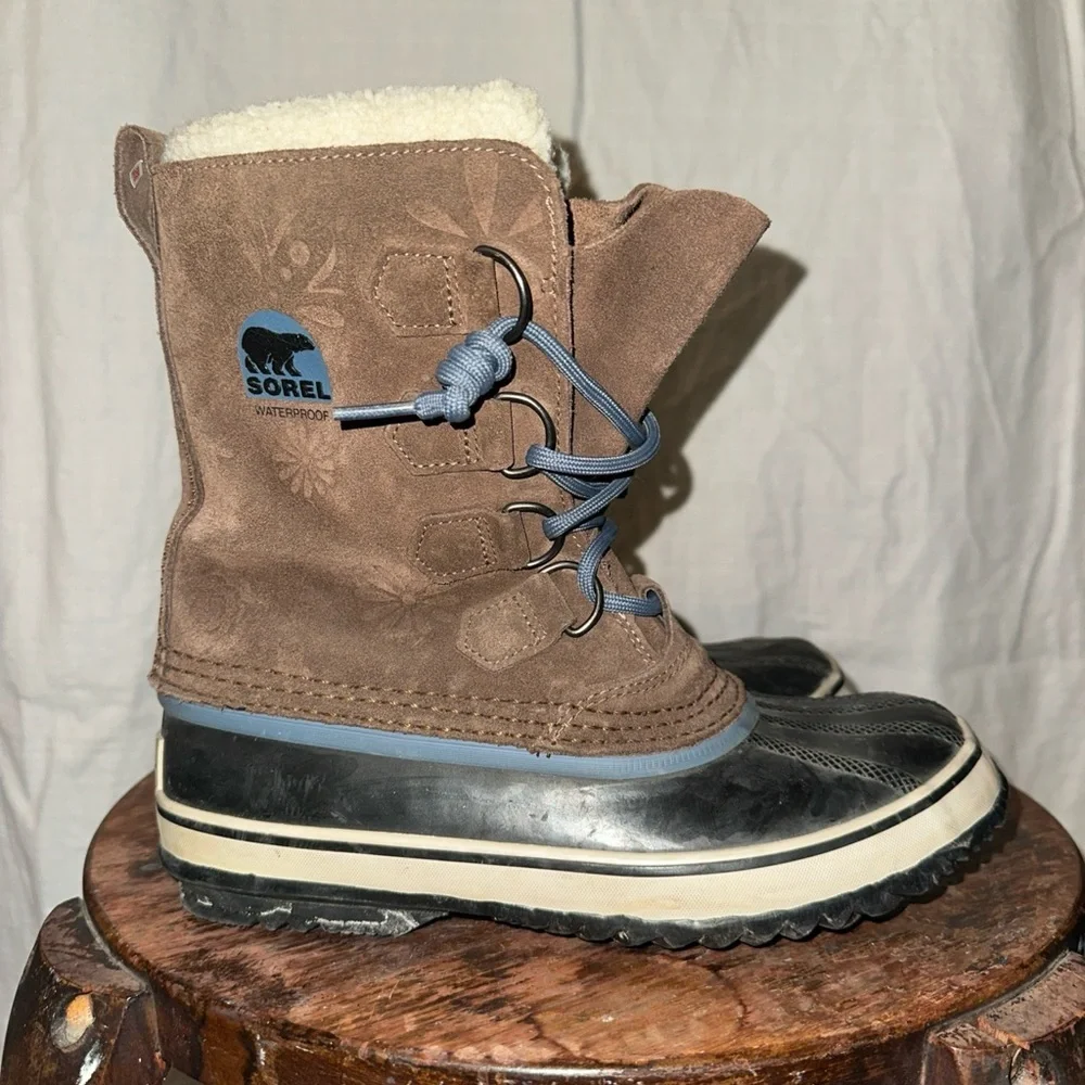 SOREL 1964 PAC Graphic waterproof insulated duck boots size 7